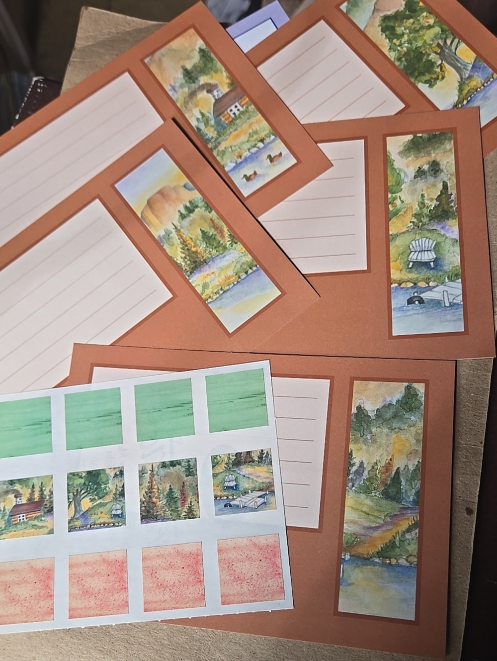 Pathways Sentiments Page Kit by Creative Memories green tan stickers paper mats